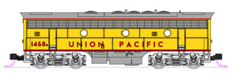 F7A & F7B EMD 1468 &1468B of the Union Pacific - digital fitted
