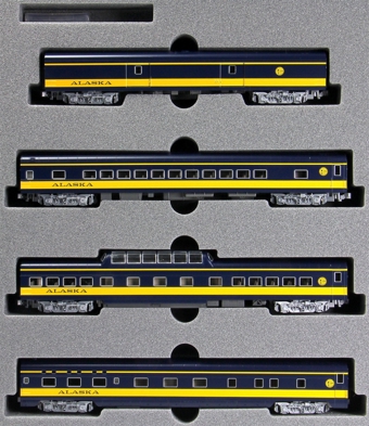 Smoothside Passenger Car Set of the Alaska Railroad (4-Car Add-On Set) (Kobo Shops Exclusive with Lighting Kits Installed)