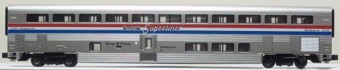 Superliner coach of Amtrak - aluminium, red, white, blue 34025