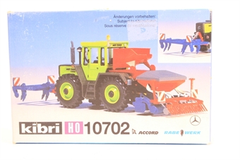 MB tractor with sowing/drilling attachment HO scale
