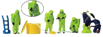 Firemen/Green Chem Suits