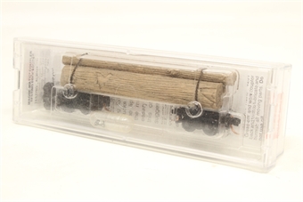 Disconnected log car - undecorated - black