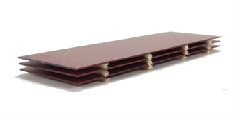 3 Steel Plates - Red Anti Rust Paint.
