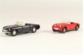 2-Car Set - Austin Healey Sprite & MGB Roadster