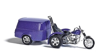 Trike With Trailer/motorcycle HO scale