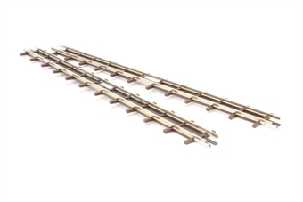 2 x Narrow gauge track Straight 133.2mm HOf scale