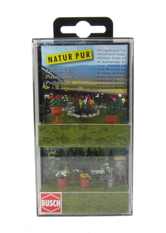 Planted Flowerpots HO scale