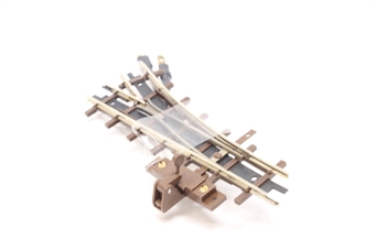 Narrow gauge point right 66mm HOf scale