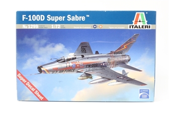 F-100 D Super Sabre with 'Super Decals sheet' of USAF and French AF marking transfers