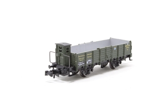 Open Goods Wagon 57702 of the K.Bay.Sts.B with Brakeman's cab
