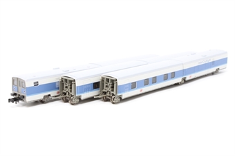 InterCityNight Talgo sleeper train articulated coach set of the DB