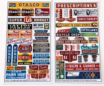 Main Street IV Storefront Signs (2)