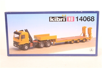 Mercedes Actros Flatbed with Crane