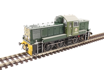 Class 14 D9555 in BR green - last loco built at Swindon works
