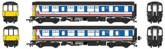 Class 104 2-car DMU set GÇÿL701GÇÖ in revised Network SouthEast livery - 53437 - 53479