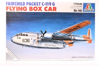 Fairchild C-119 G Flying Boxcar with USAF, Italian, Romanian and Taiwanese AF marking transfers