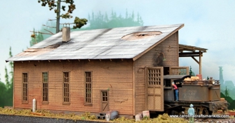Cape Fear Engine House and Open Air Shop Kit (d)