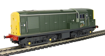 Class 15 diesel electric BTH/Clayton D8239 in BR green livery with full yellow ends and TOPS panels.