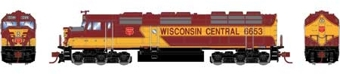 F45 EMD 6653 of the Wisconsin Central