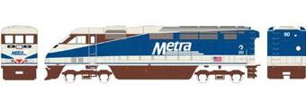 F59PHi EMD 90 of Chicago Metra - digital sound fitted