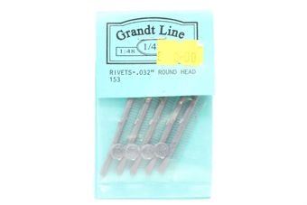 Plastic round-head rivets