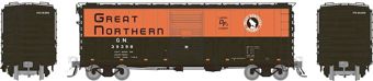 GN 40' Boxcar w/ Early IDNE Green/Orange Single