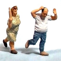 Woman Chasing Man