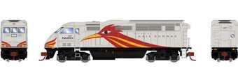 F59PHi EMD 107 of the New Mexico Rail Runner Express