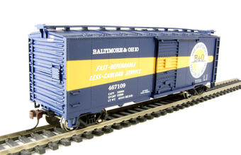 40' box car in Baltimore & OhioTimesaver livery