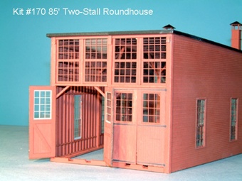 Roundhouse (Laser-Cut Wood Kit) - 2-Stall
