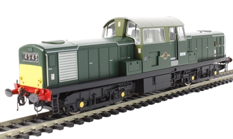Class 17 D8558 in BR green with small yellow panels