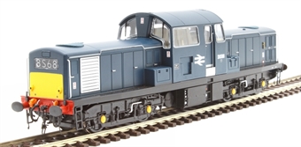 Class 17 D8568 in BR blue with small yellow panels - as preserved