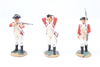 British 52nd Regiment of Foot cast soldiers - American Revolutionary war