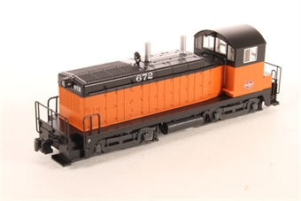 NW2 EMD 672 of the Milwaukee Road