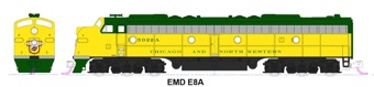 E8A EMD 5022B of the Chicago & North Western - digital fitted