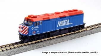 F40PH EMD 142 of Chicago Metra - digital sound fitted