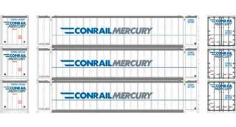 48' Containers of Conrail Mercury - pack of 3