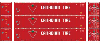 Jindo 53' containers 'Canadian Tire' - pack of 3