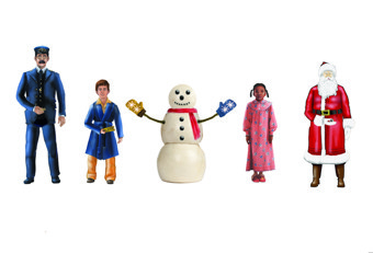 Polar Express Snowman & Children Figures/5pc