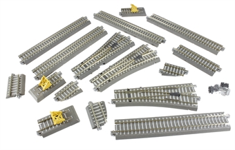 Track Extension D - Goods Yard - pre-ballasted "Roadbed"