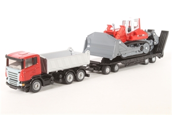 Truck with Trailer and Liebherr Compact Excavator