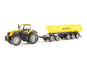 JCB Tractor with Dolly and Tipping Trailer