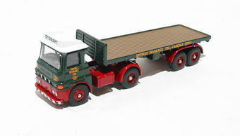 ERF LV with flatbed trailer "Eddie Stobart Ltd"