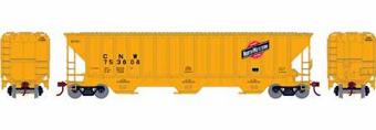 54' Pullman-Standard covered hopper in Chicago & North Western Yellow #753808