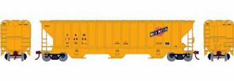 54' Pullman-Standard covered hopper in Chicago & North Western Yellow #174850