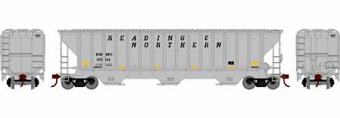 54' Pullman-Standard covered hopper in Reading & Northern (RBMN) Light Gray #9501