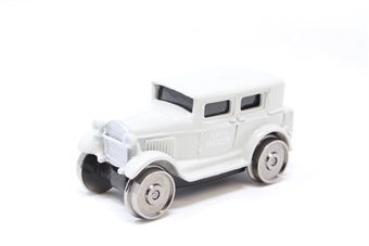 1929 track inspection sedan #9028 in CB&Q grey