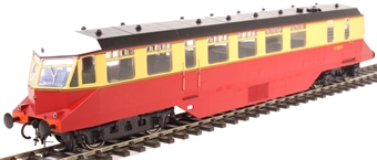 GWR AEC diesel railcar W20W in BR crimson and cream with white cab roofs