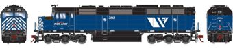 F45 EMD 392 of the Montana RailLink - digital sound fitted