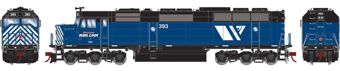 F45 EMD 393 of the Montana RailLink - digital sound fitted